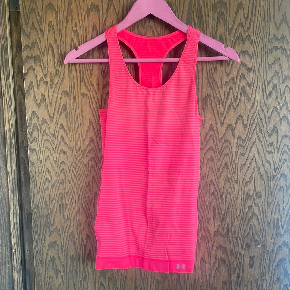 Under Armour Pink Striped Tank‎ Top